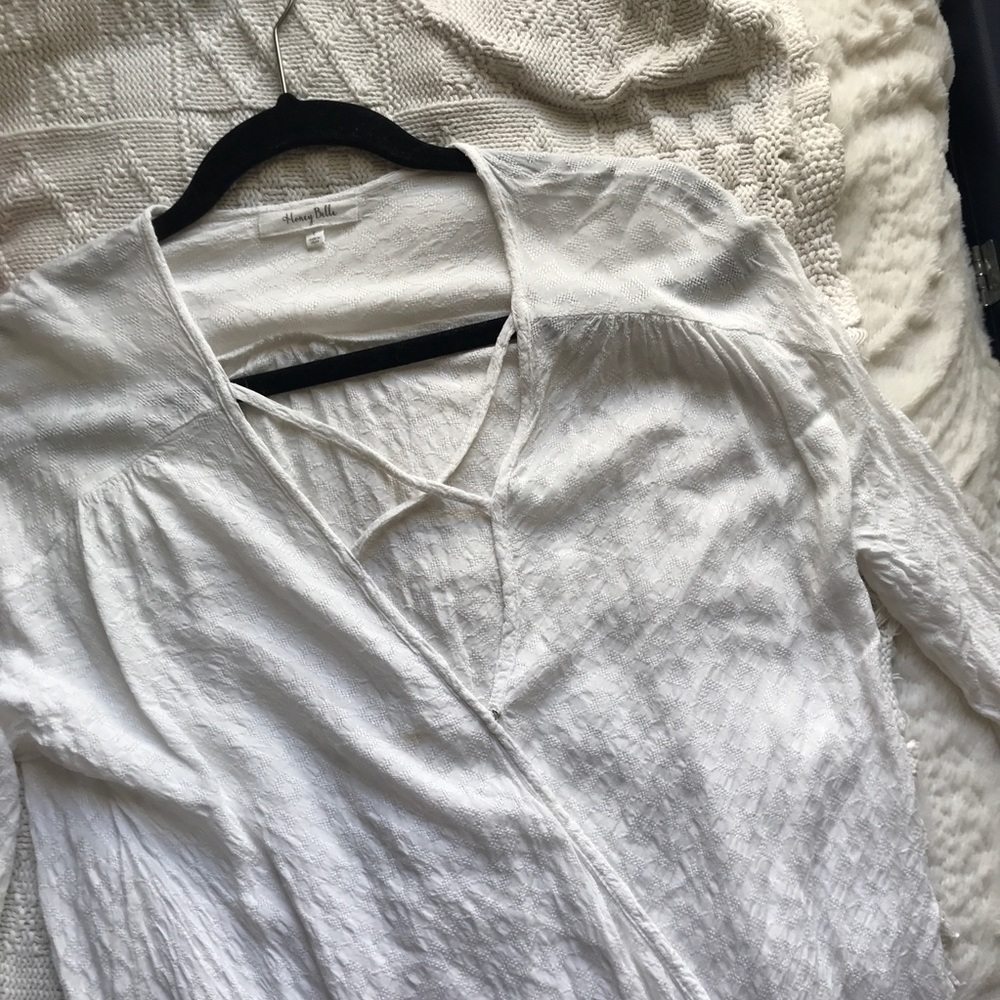 Honeybelle Loose Longsleeve Wrap Blouse